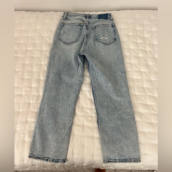 Abercrombie The Ankle Straight Ultra High Rise - Size 27 short Curve Love - Picture 3 of 3